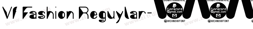 Vf Fashion Reguylar字体转换